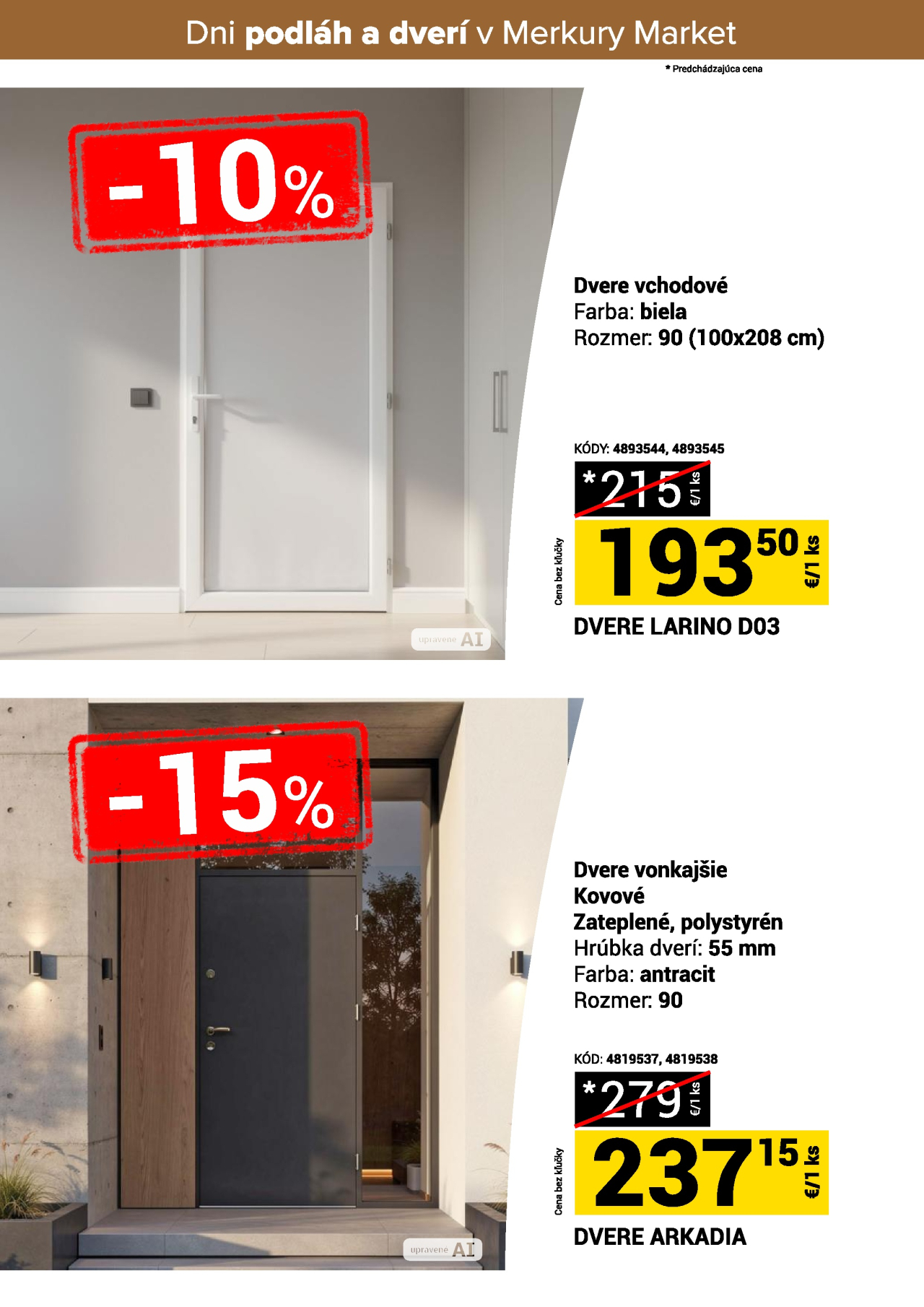 Merkury Market leták - Dni podláh a dverí