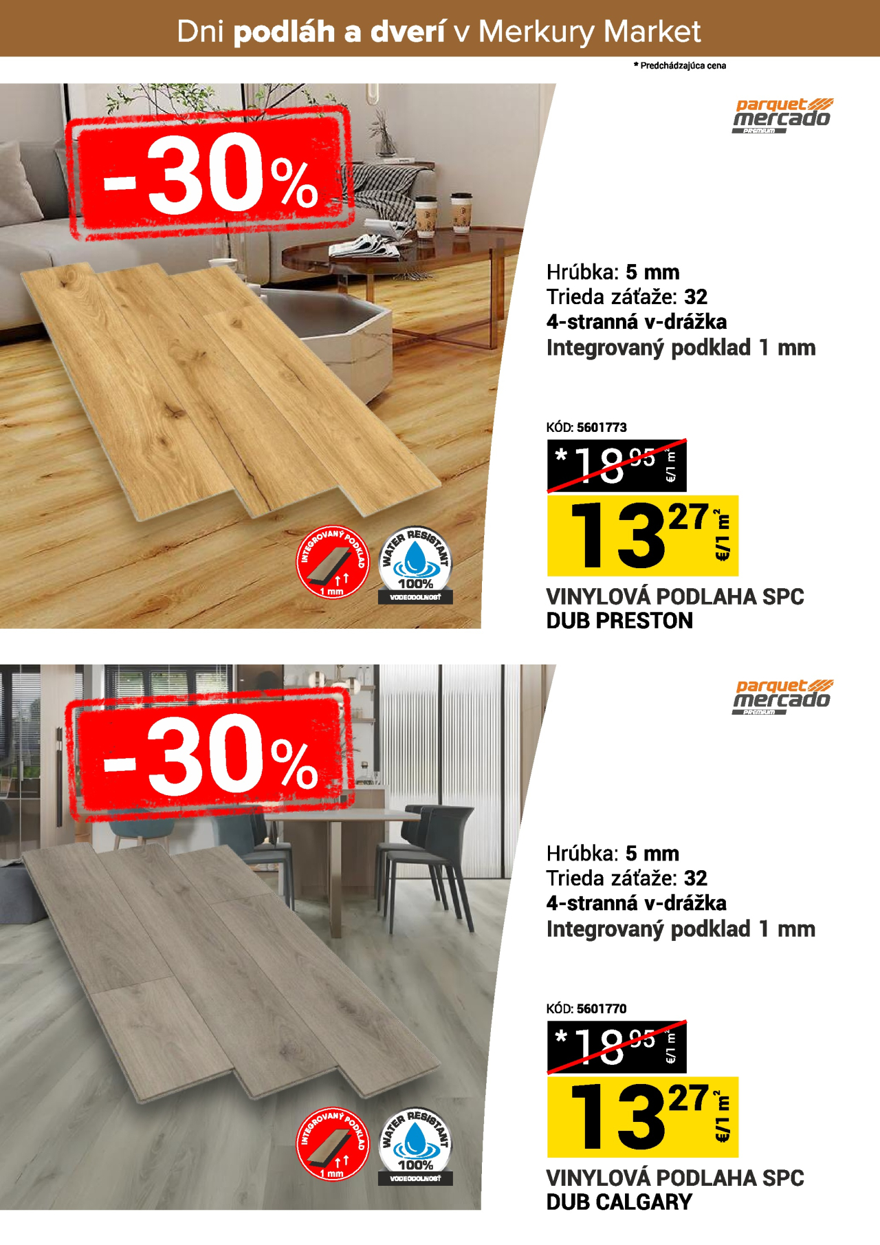 Merkury Market leták - Dni podláh a dverí