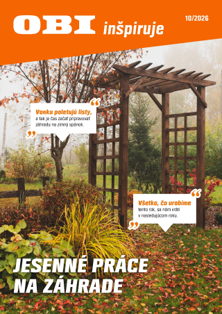 OBI leták - Jesenné práce na záhrade