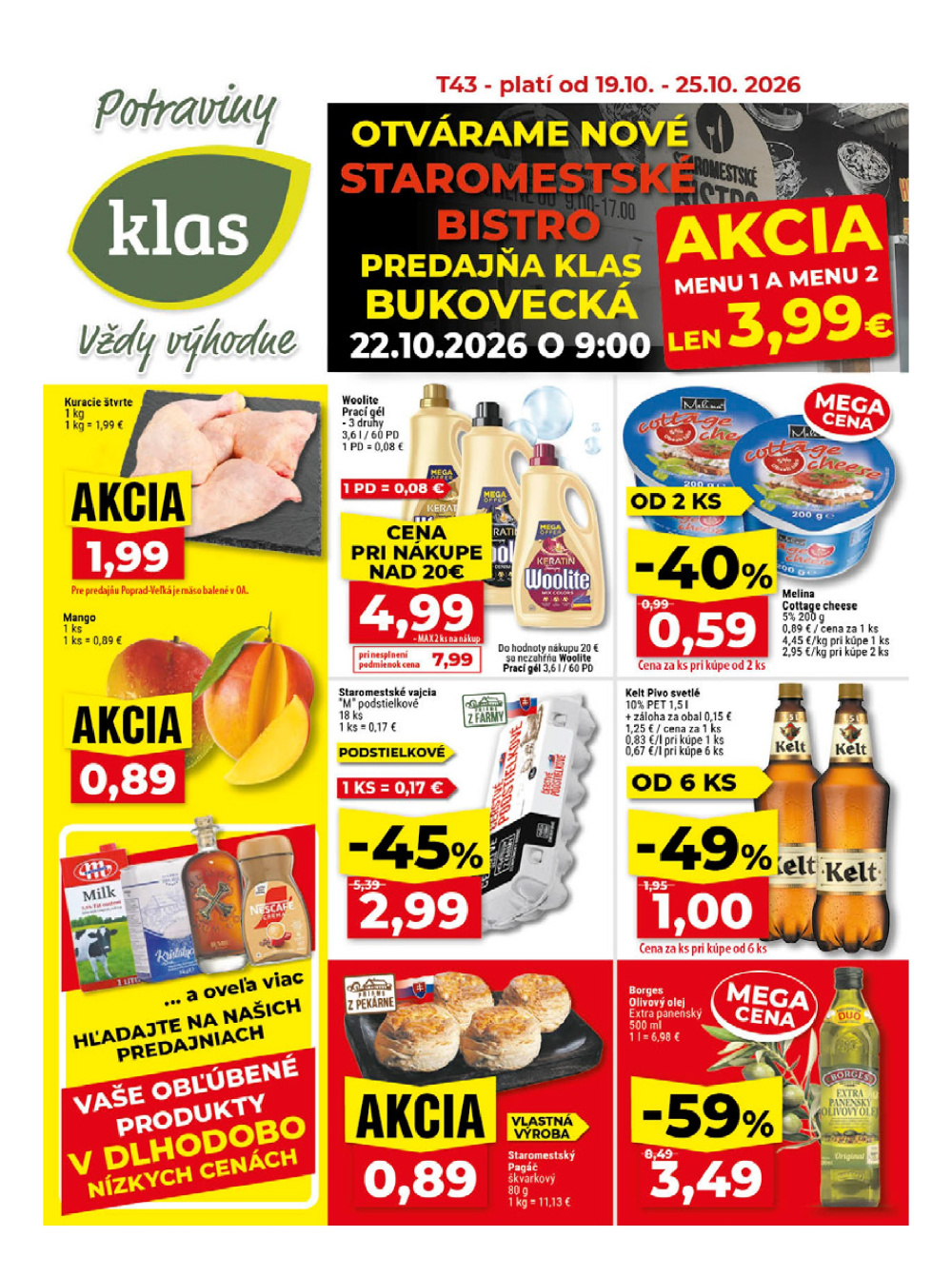Leták Klas aktuálny akciový leták, Slovensko - strana 1