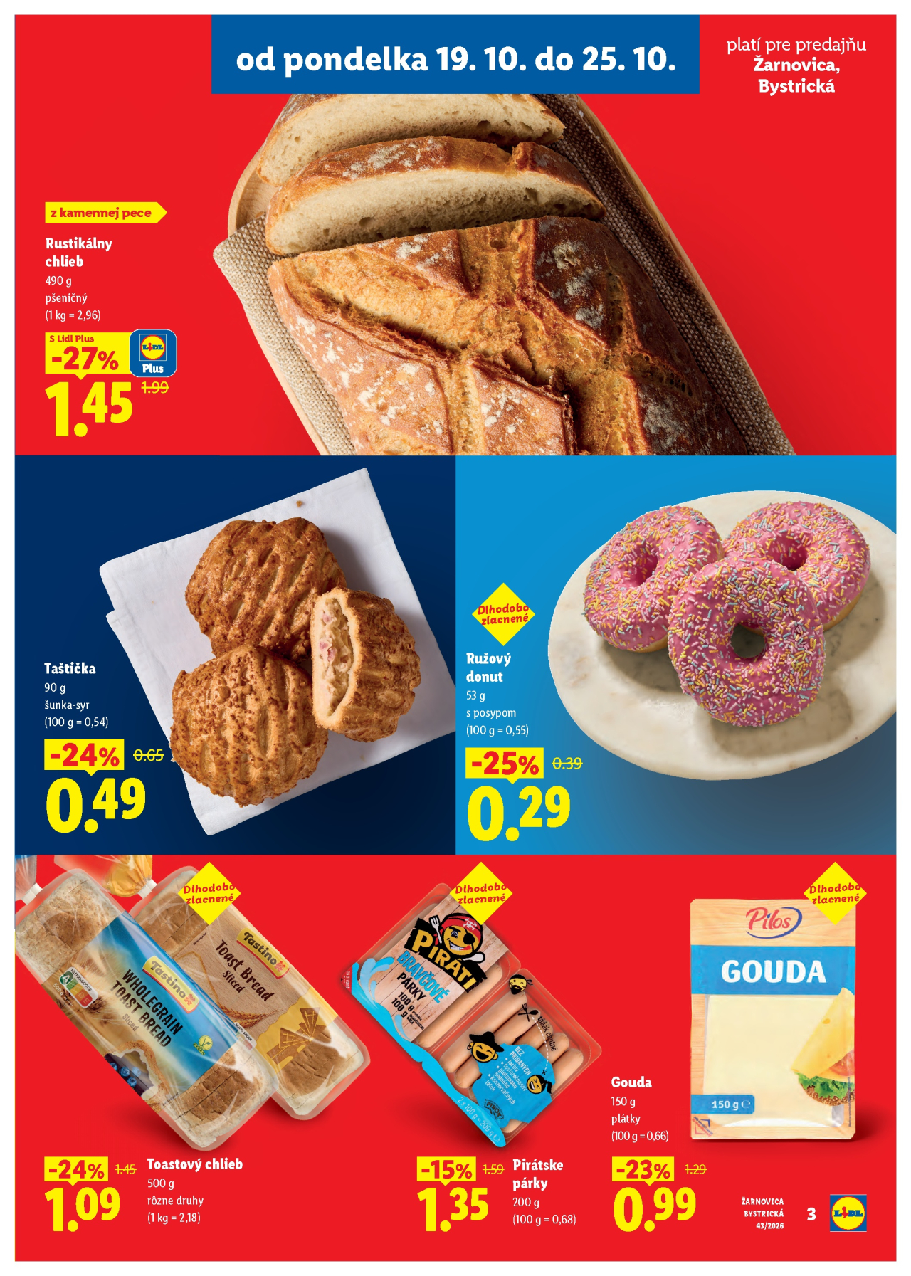 Lidl leták - Nová predajňa - Žarnovica, Bystrická