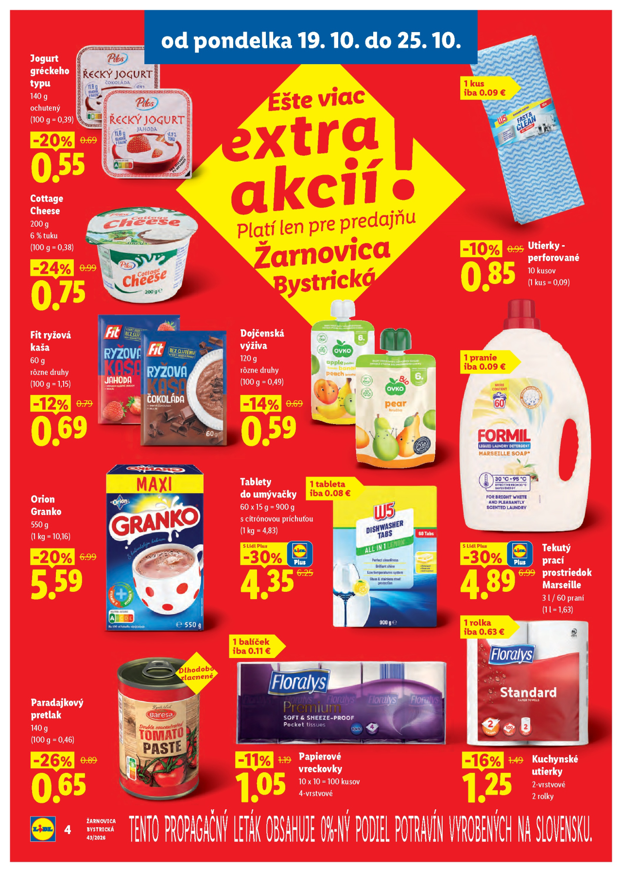 Lidl leták - Nová predajňa - Žarnovica, Bystrická