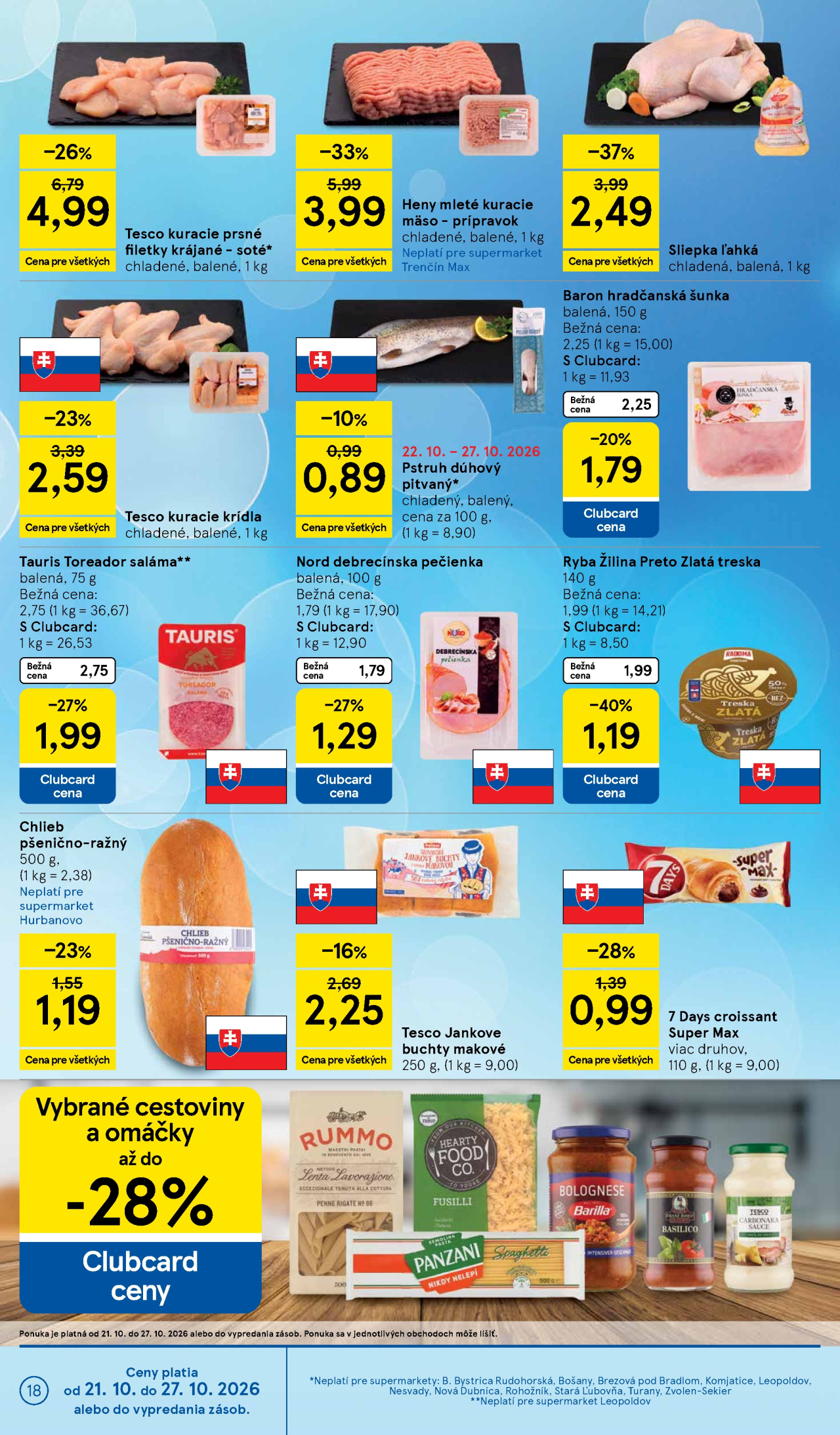 Tesco leták - Supermarket