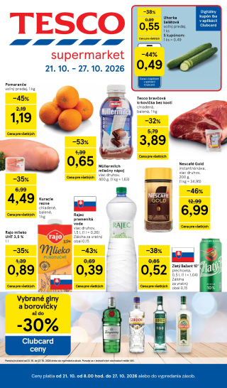 Tesco leták - Supermarket