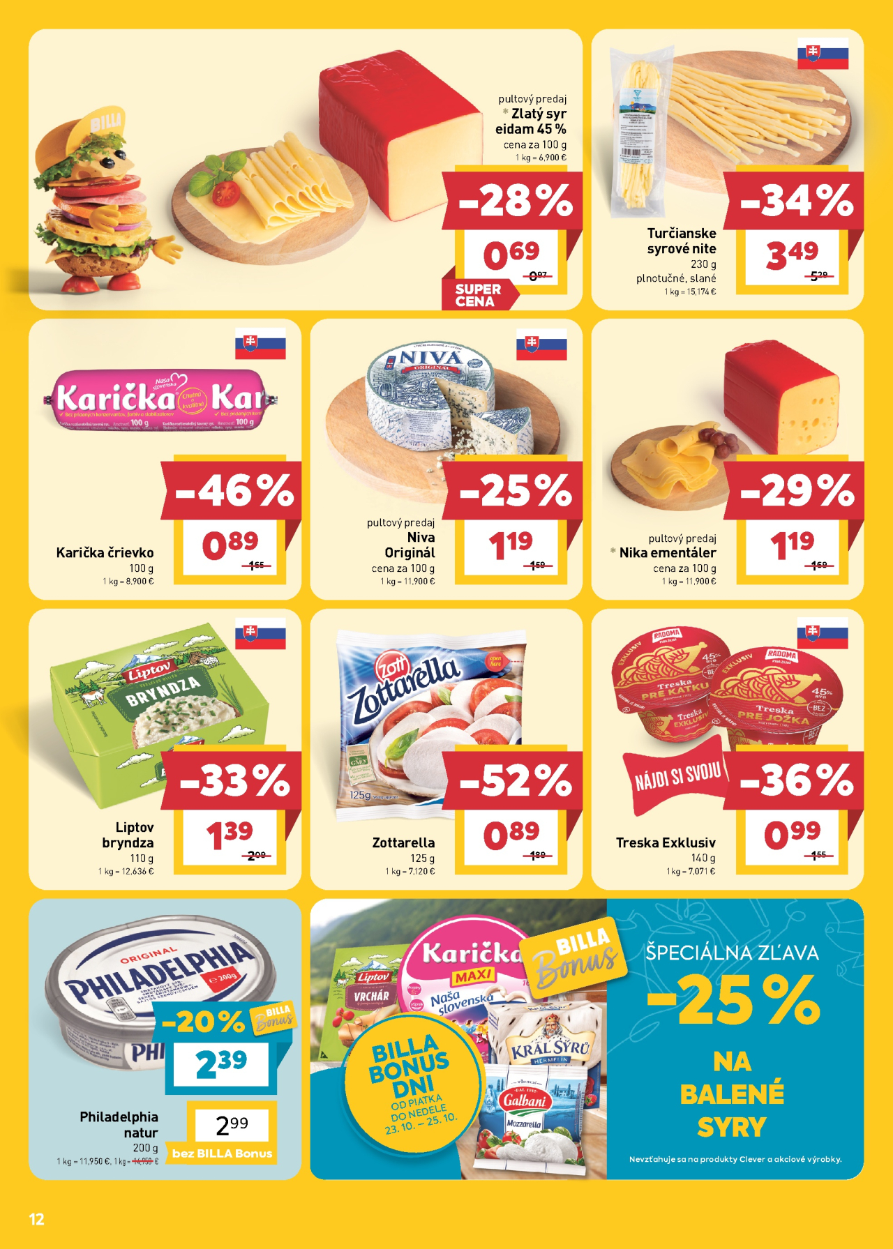Billa hlavný leták