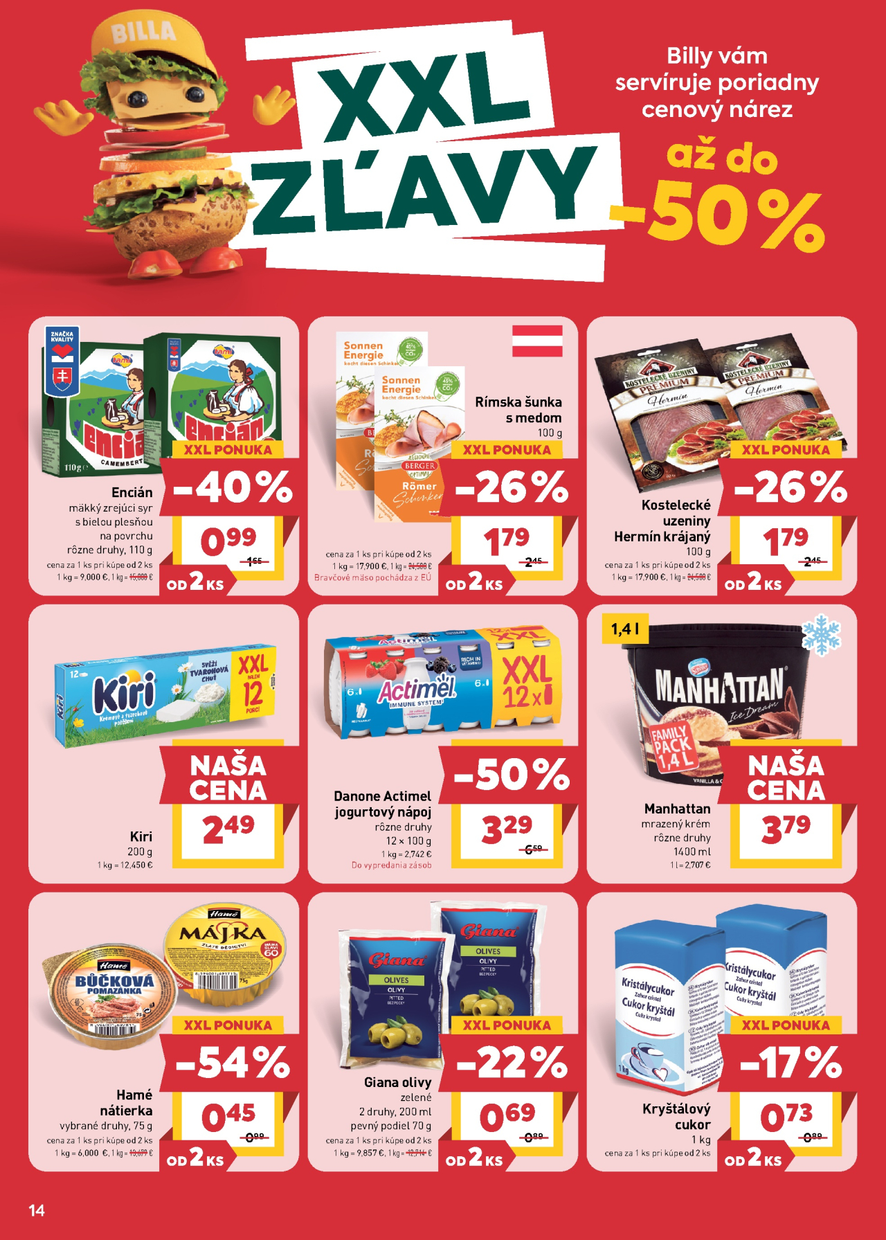 Billa hlavný leták