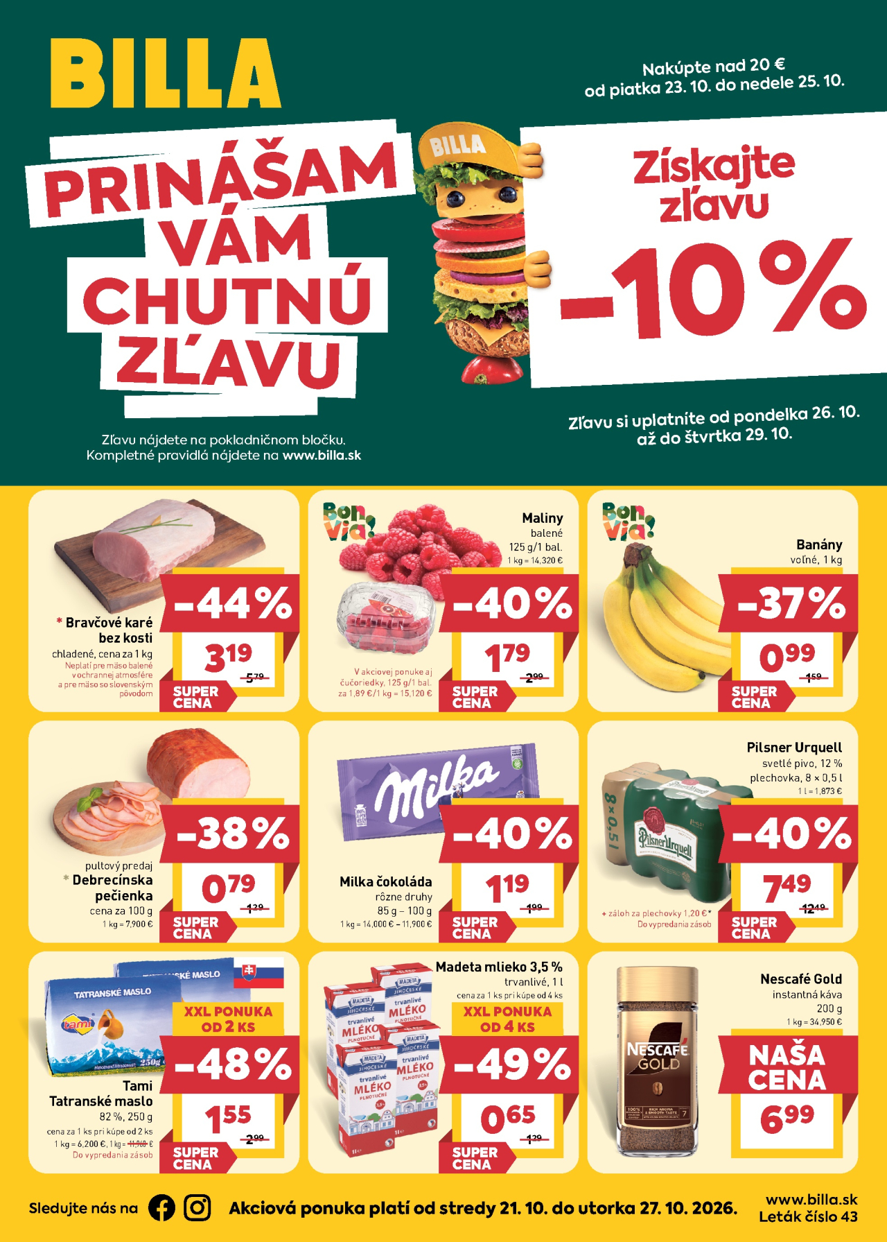 Billa hlavný leták