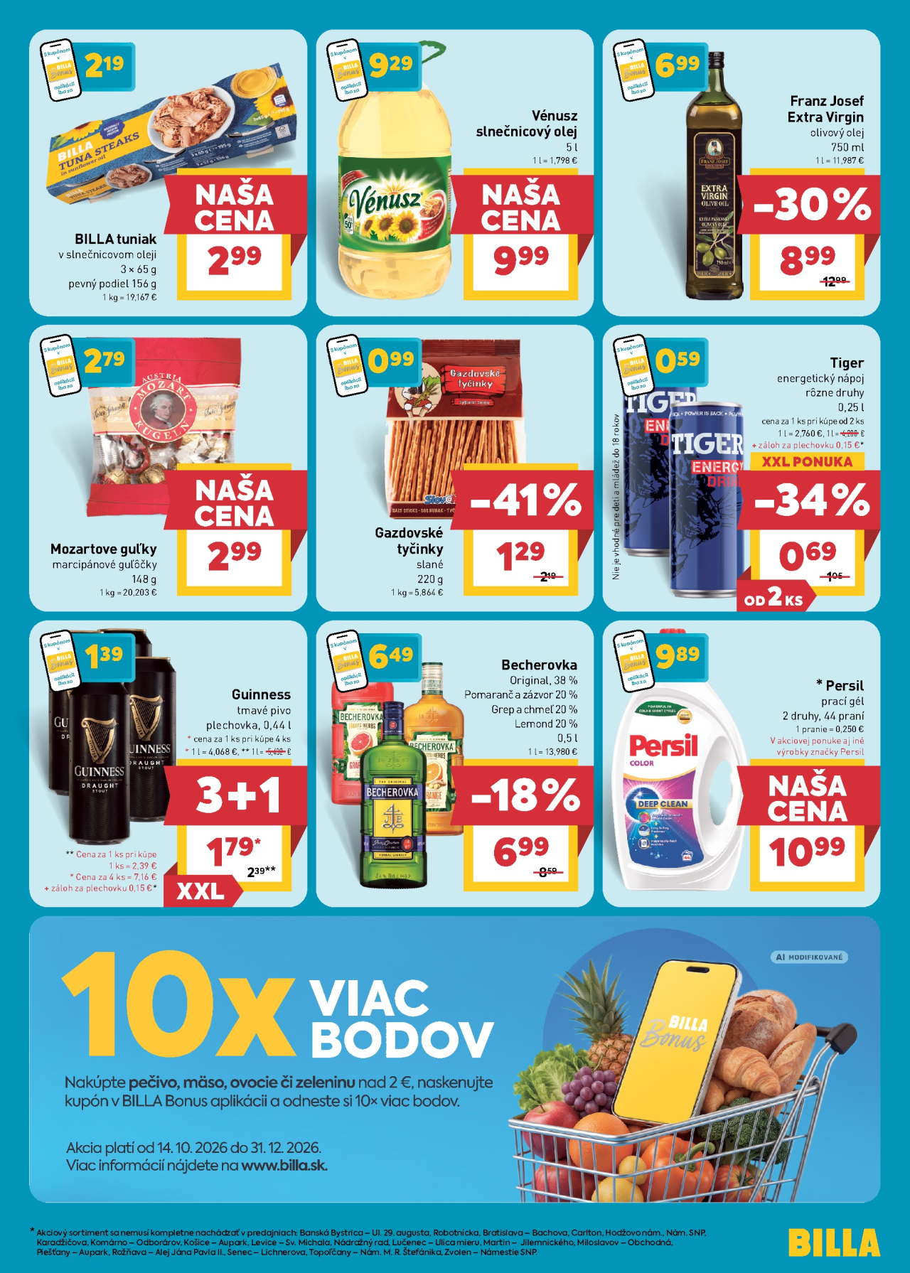 Billa hlavný leták