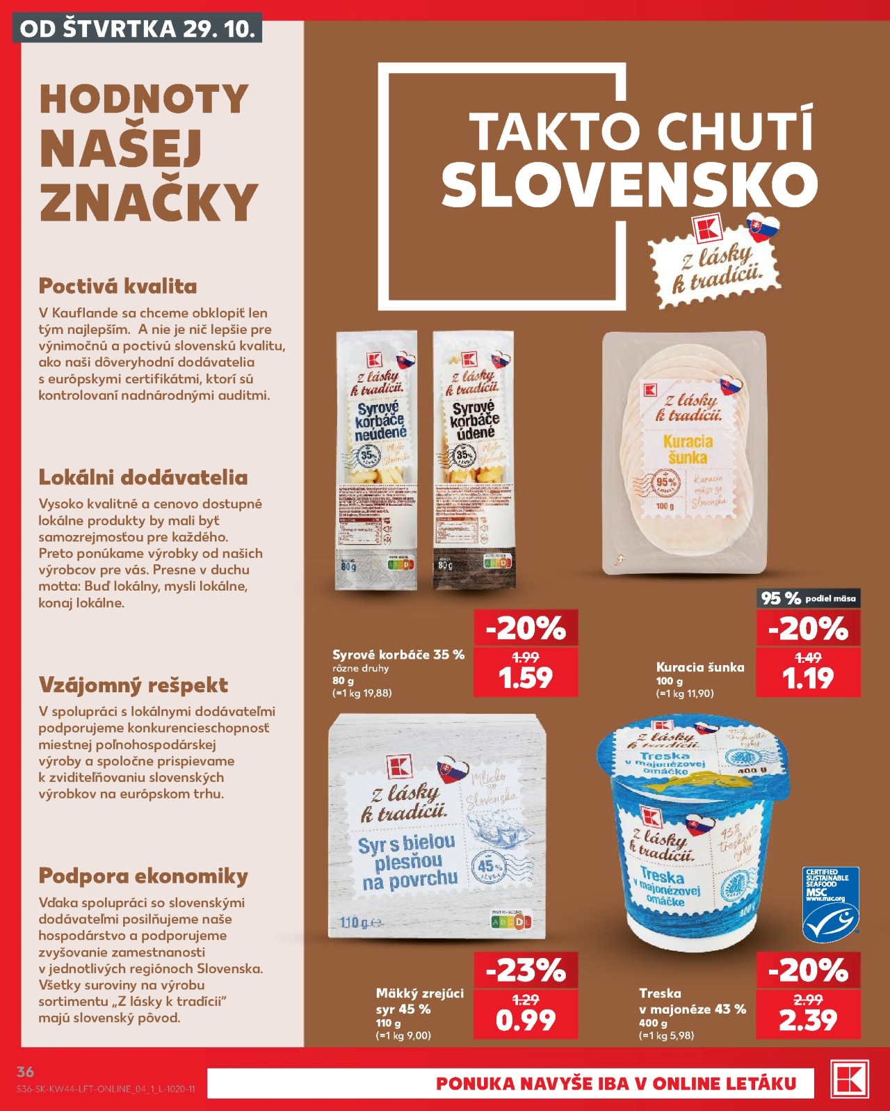 Kaufland leták Dolný Kubín