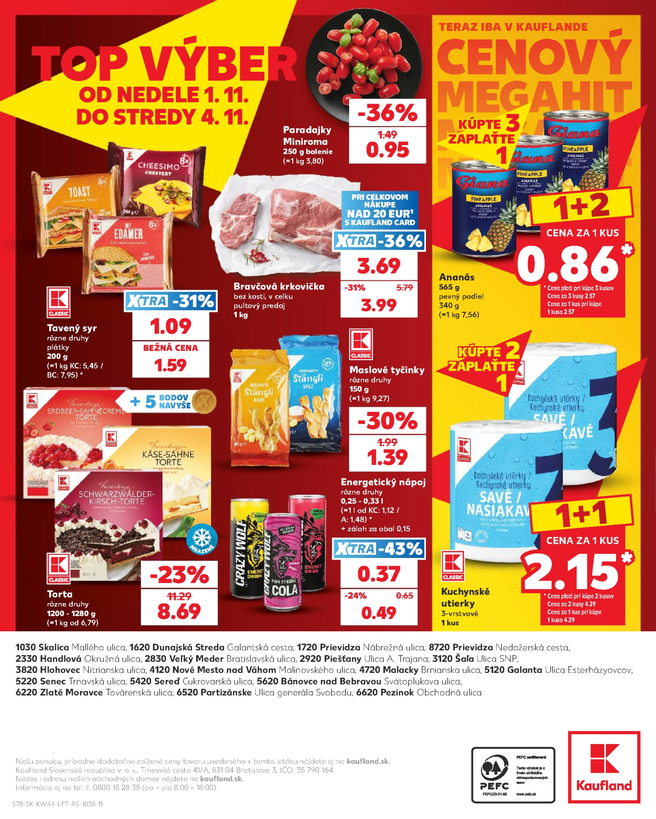 Kaufland leták Dunajská Streda