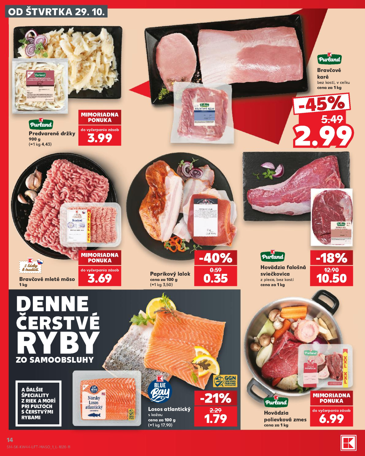 Kaufland leták Michalovce - P.O. Hviezdoslava