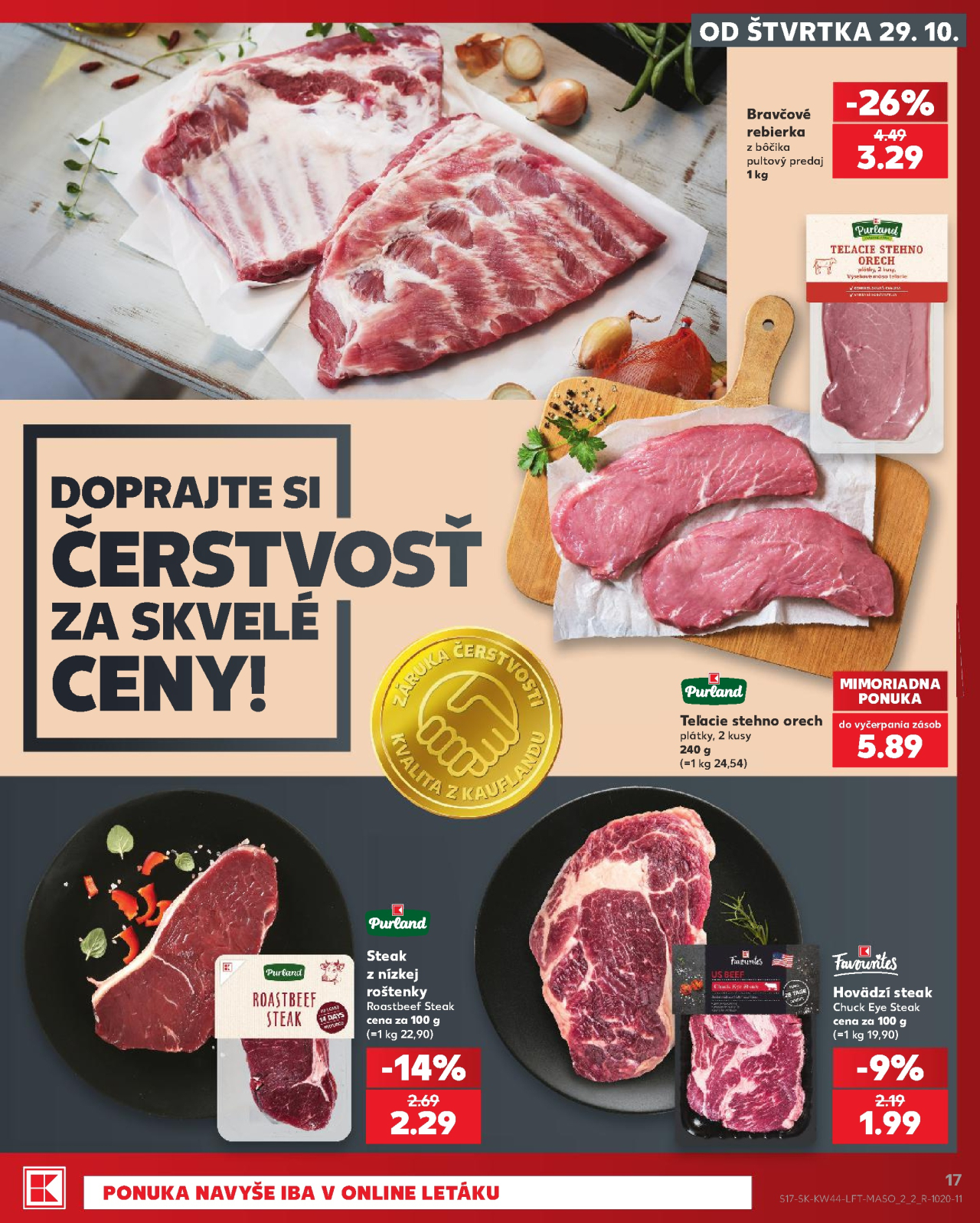 Kaufland leták Michalovce - P.O. Hviezdoslava