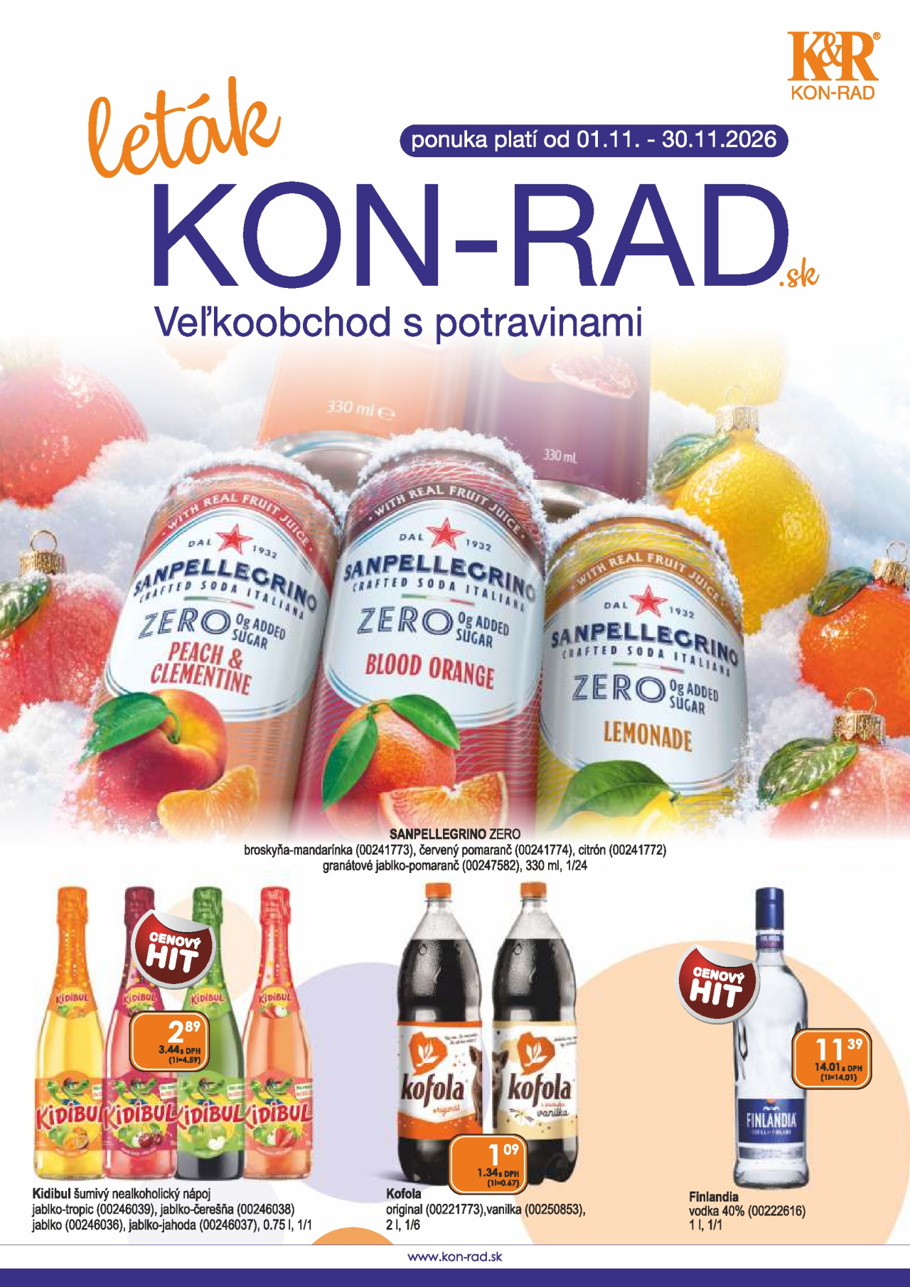 KON - RAD aktuálny maloobchodný leták