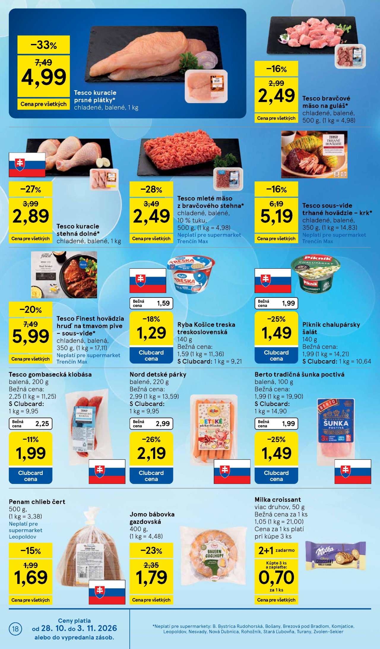 Tesco leták - Supermarket