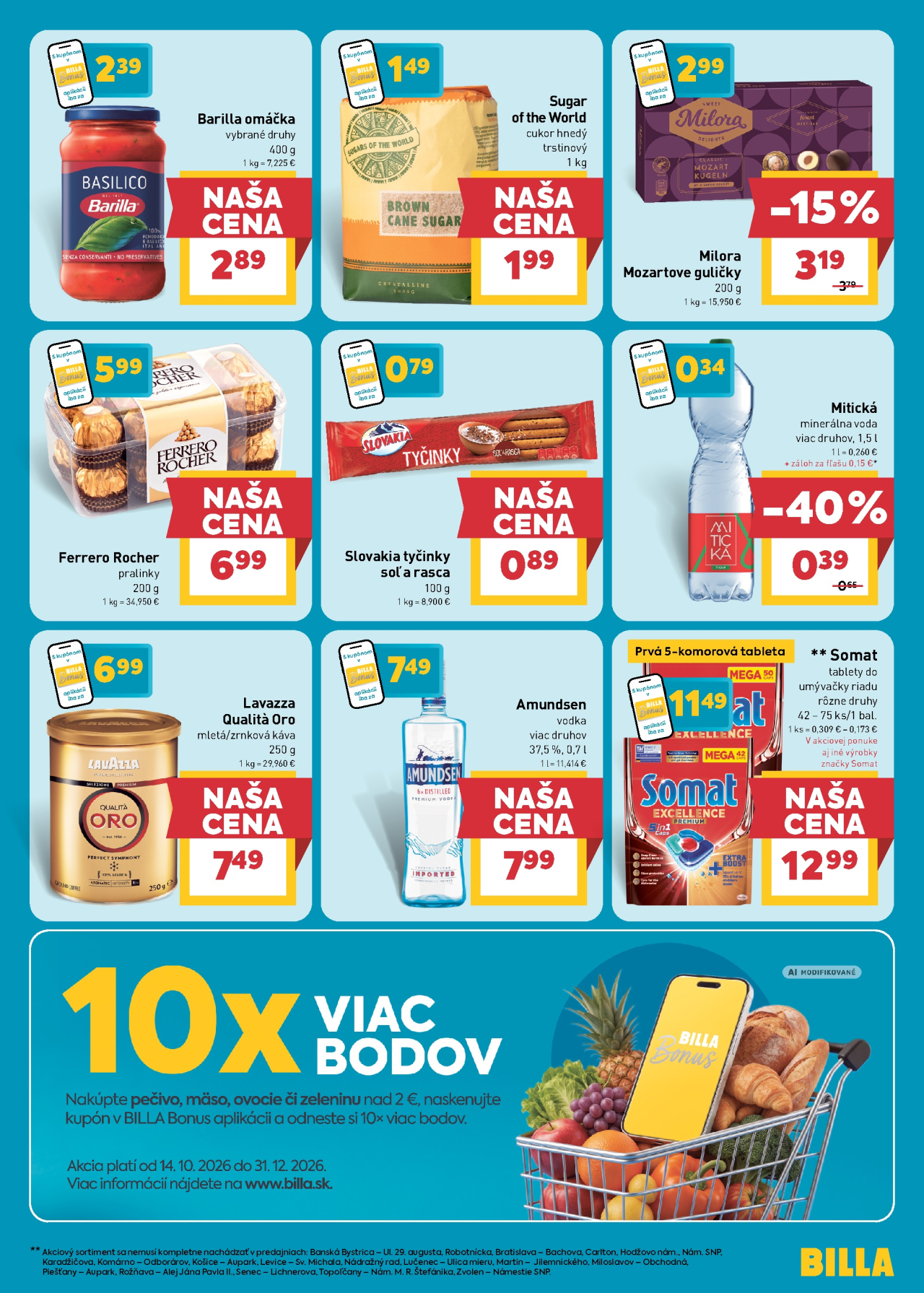 Billa hlavný leták