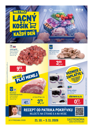 Metro leták - Gastronómia