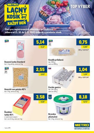 Metro leták - Top Výber