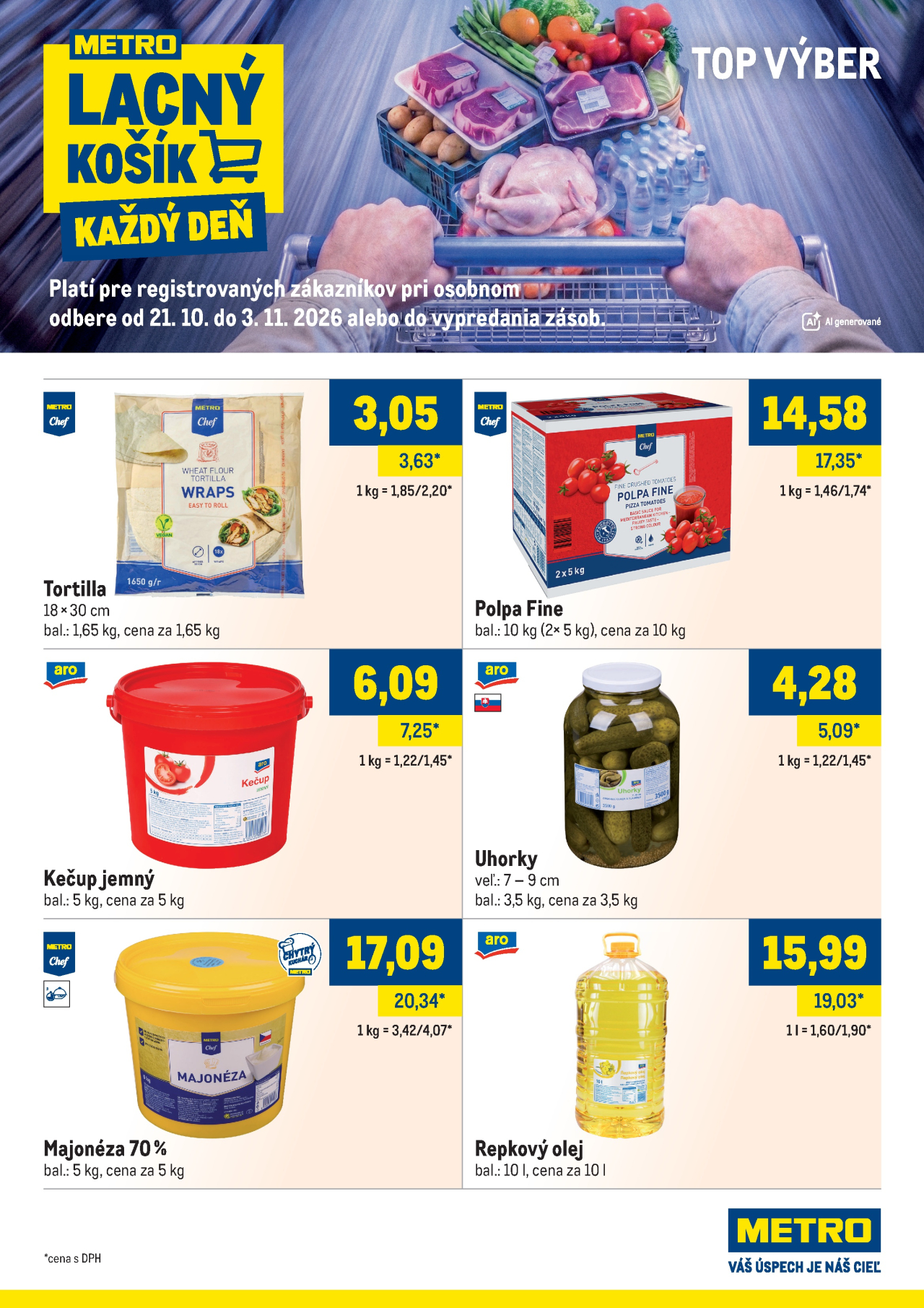 Metro leták - Top Výber
