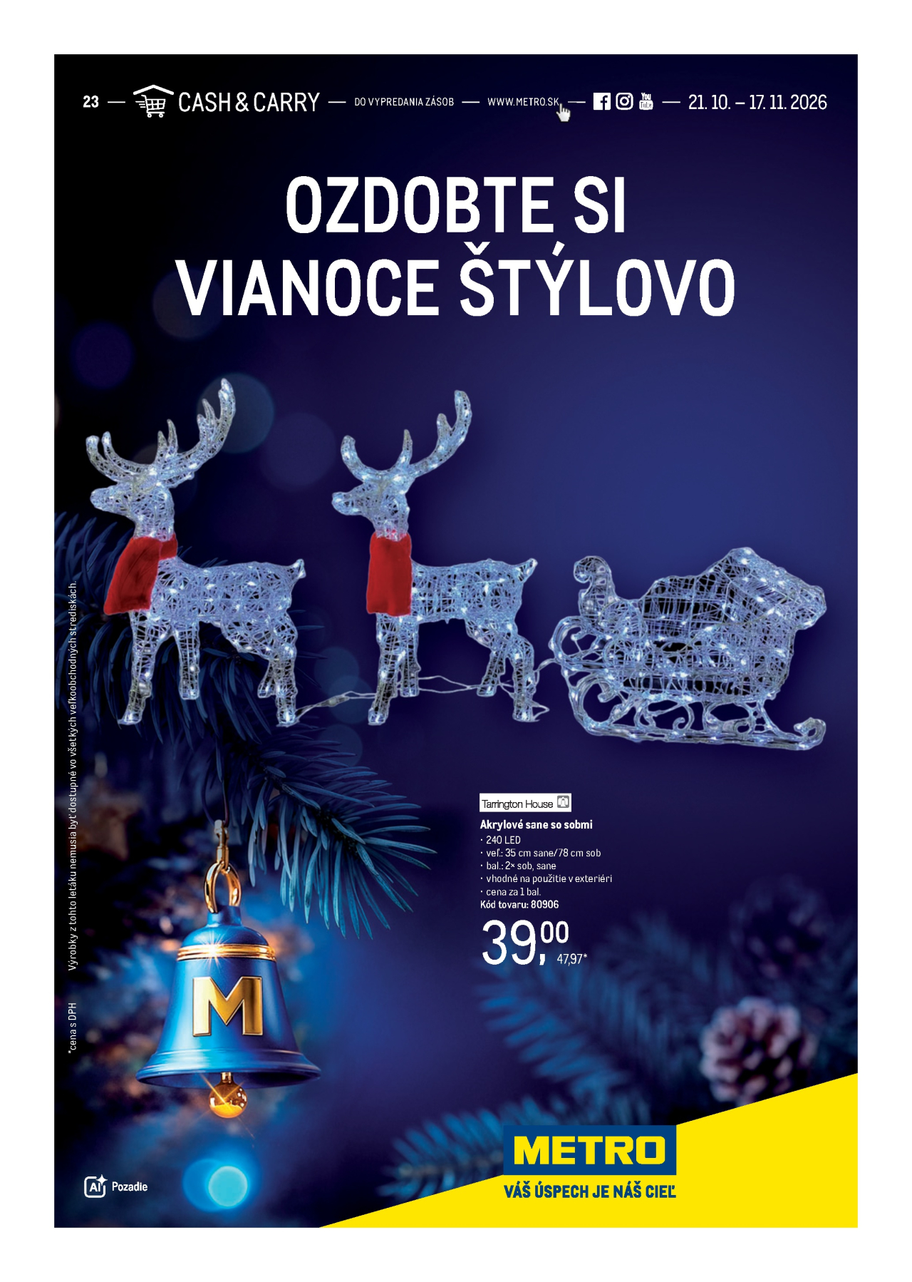 Metro leták - Dekorácie