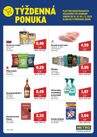 Metro leták - Týždenná ponuka