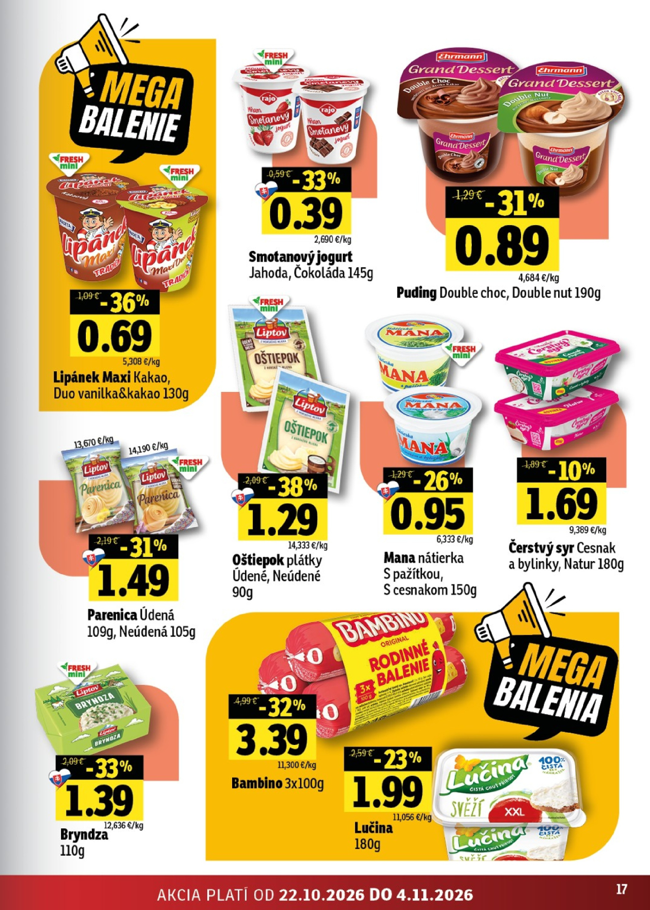 Fresh leták - Východné Slovensko