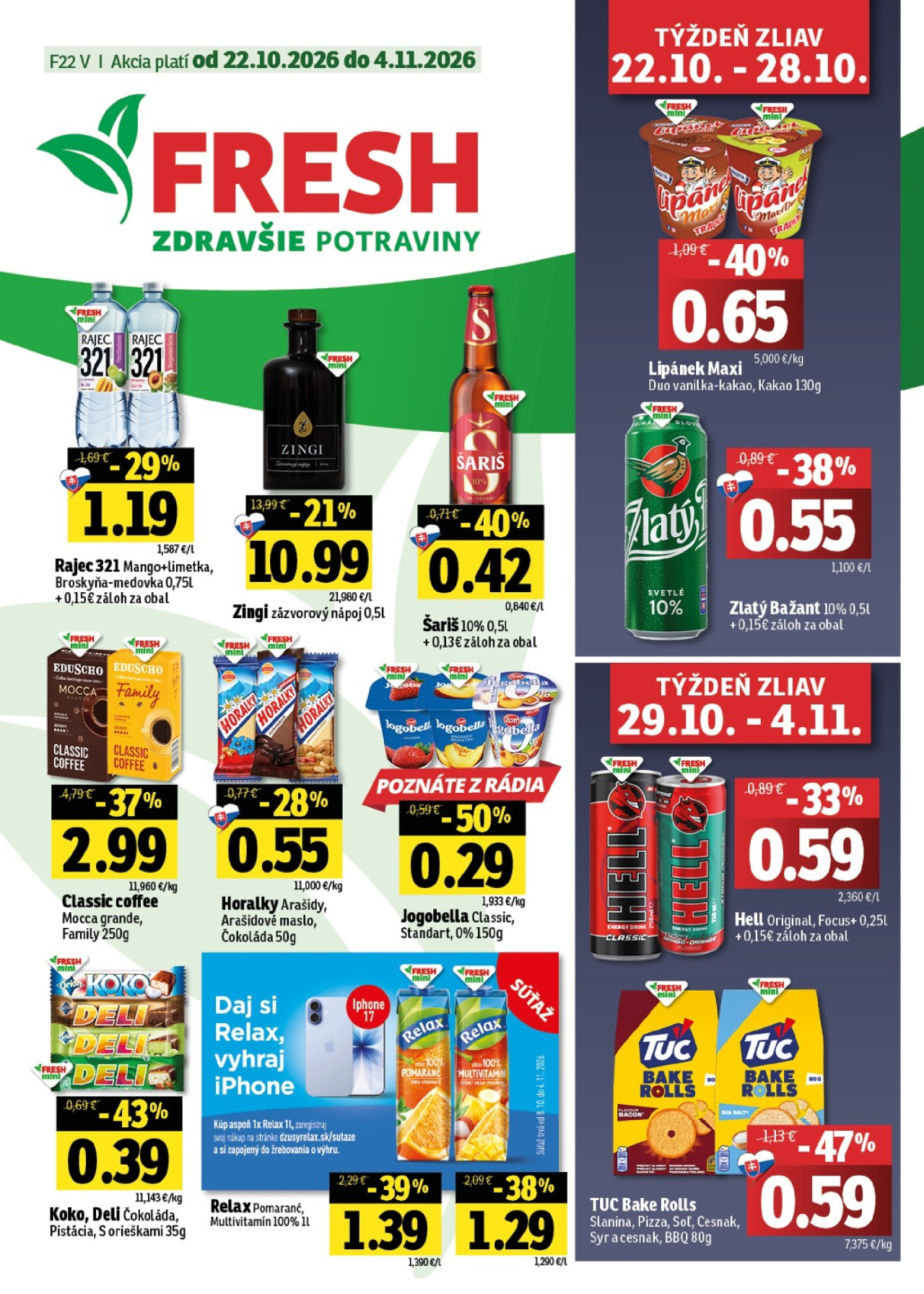 Fresh leták - Východné Slovensko
