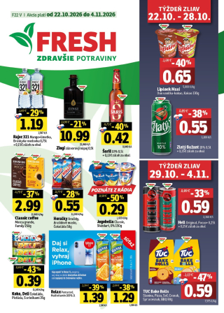 Fresh leták - Východné Slovensko