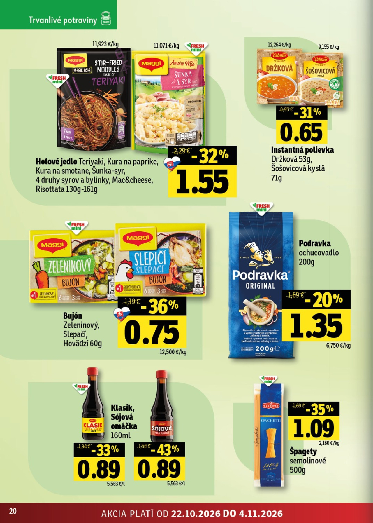Fresh leták - Východné Slovensko
