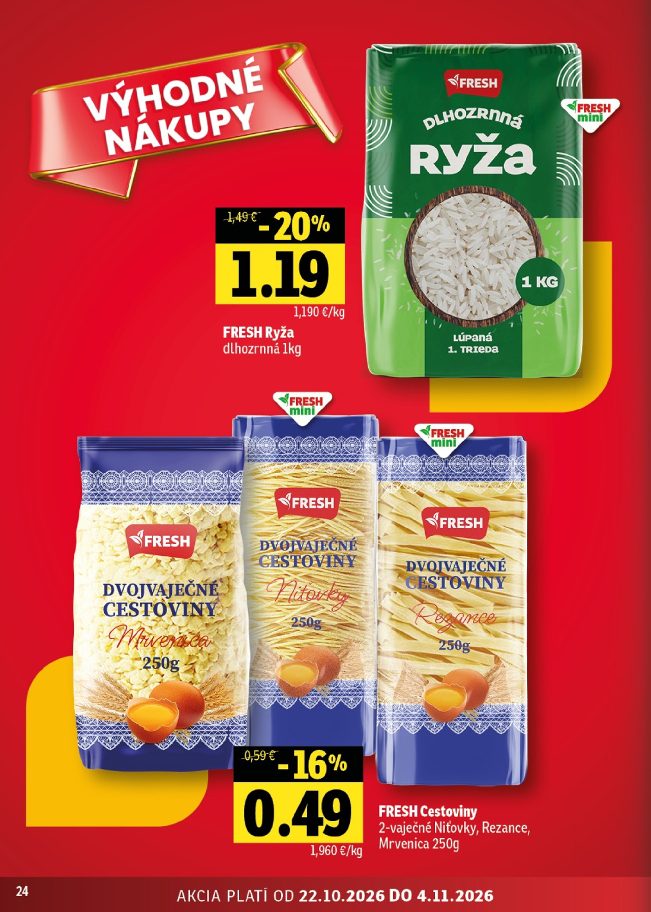 Fresh leták - Východné Slovensko