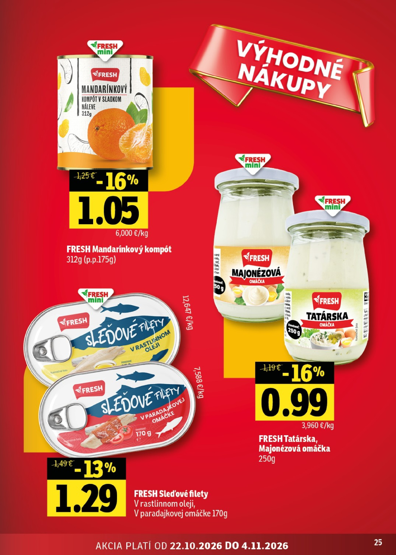 Fresh leták - Východné Slovensko