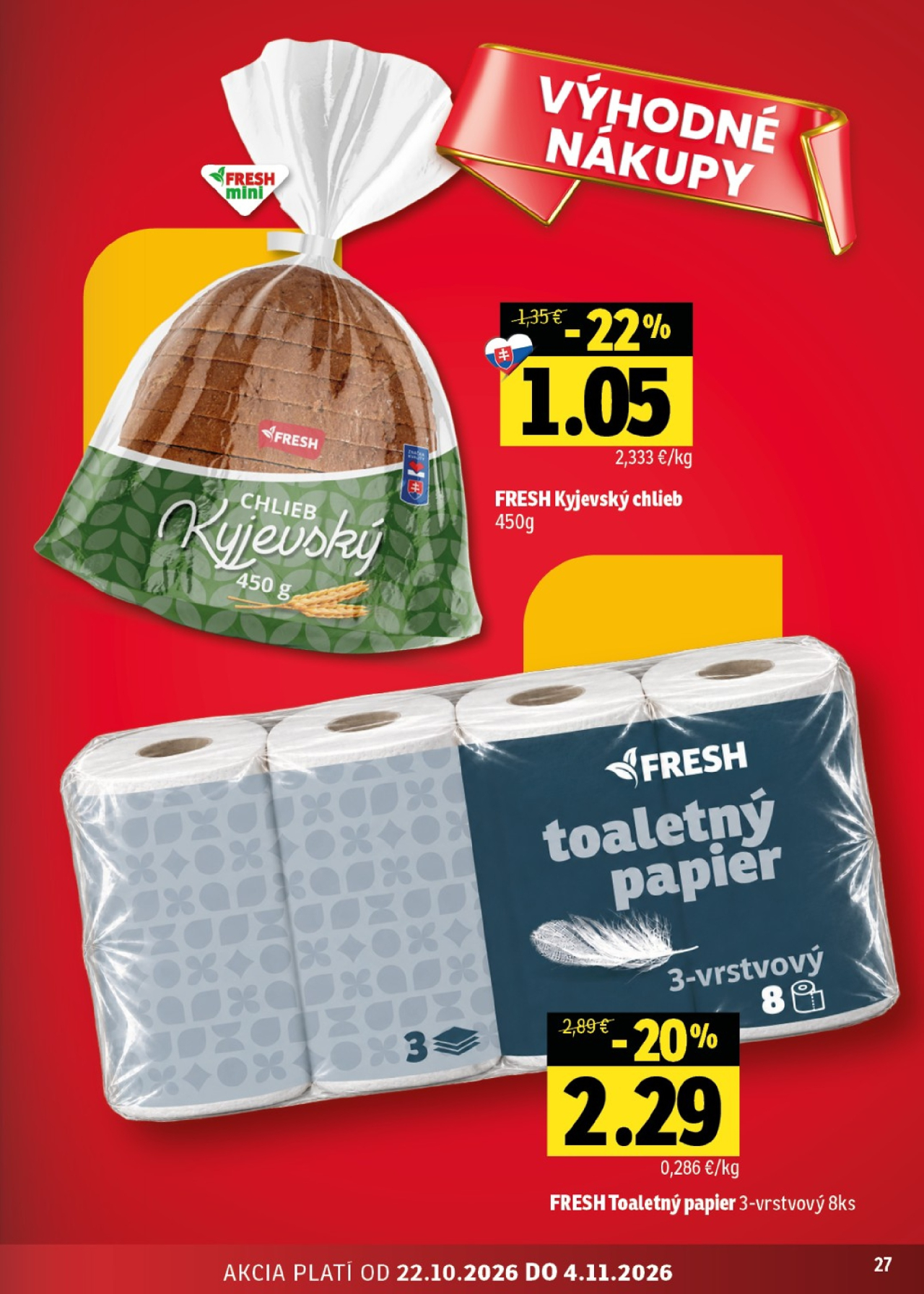 Fresh leták - Východné Slovensko