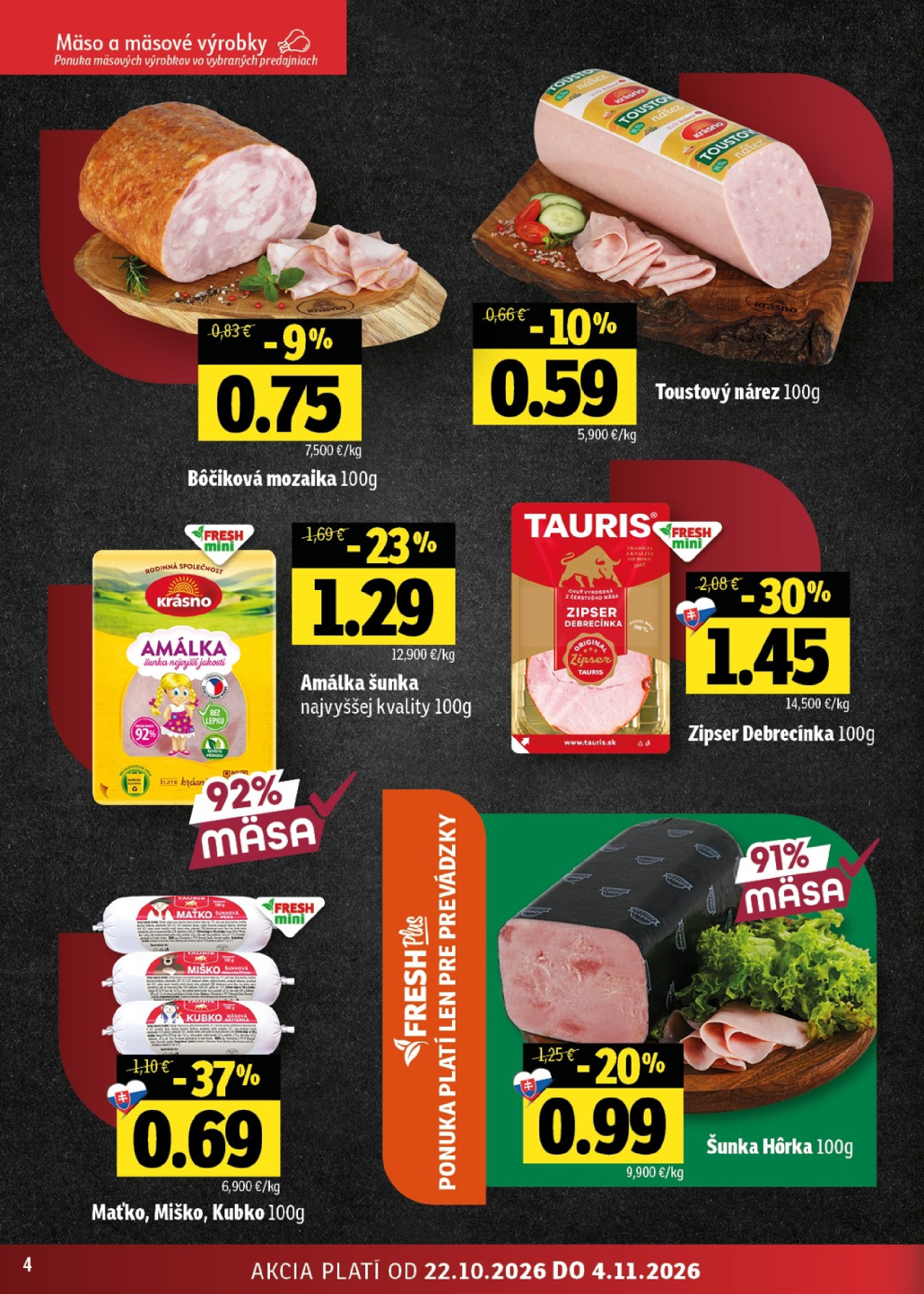 Fresh leták - Východné Slovensko