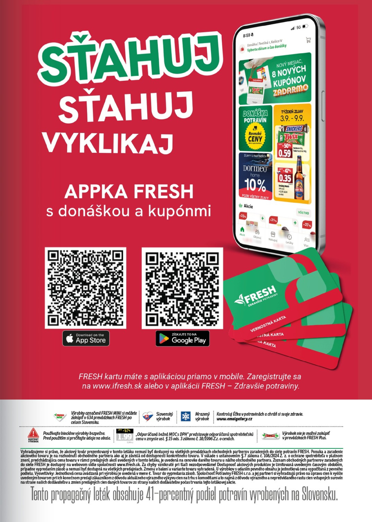 Fresh leták - Východné Slovensko