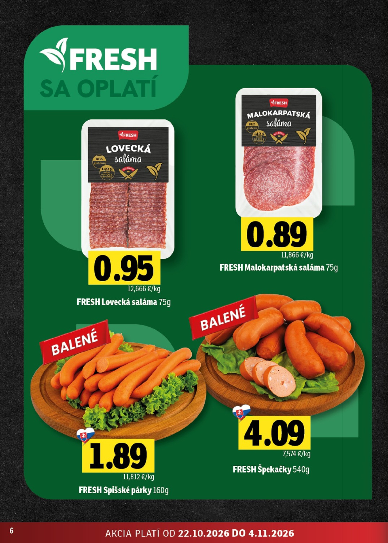 Fresh leták - Východné Slovensko