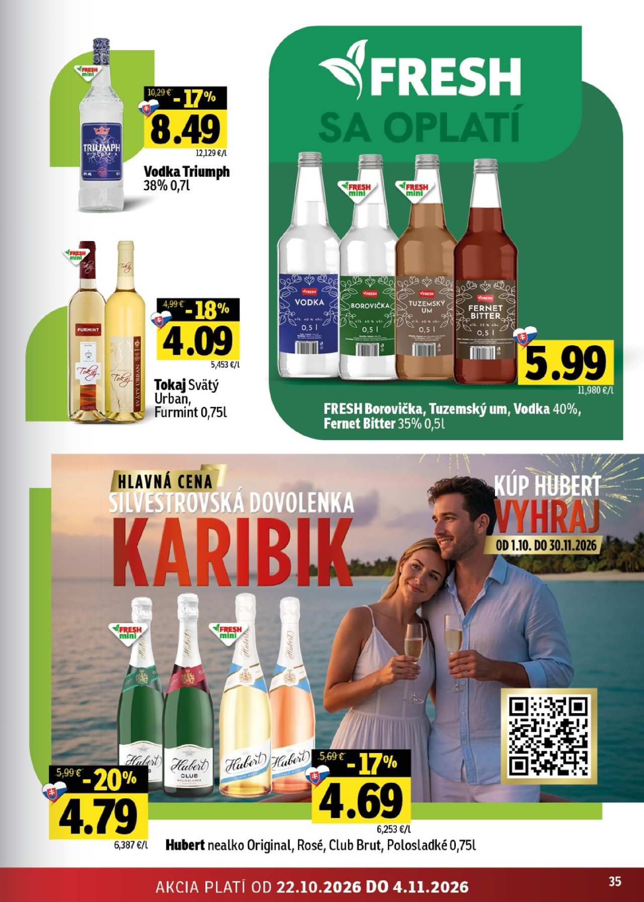Fresh leták - Stredné a západné Slovensko