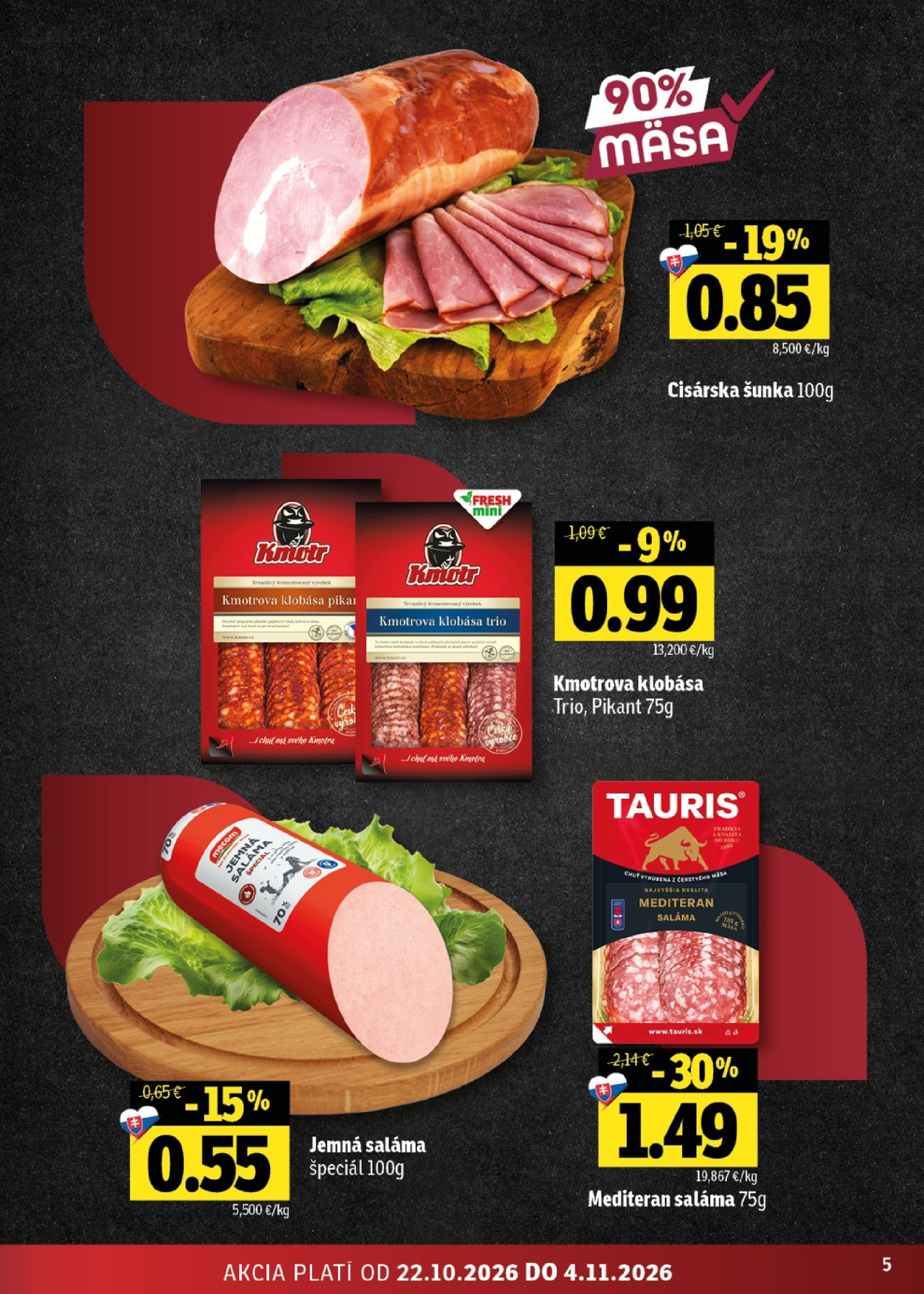 Fresh leták - Stredné a západné Slovensko