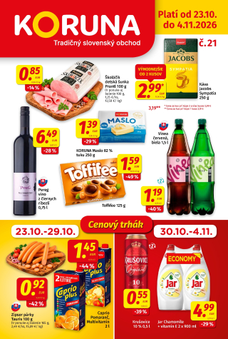Koruna leták
