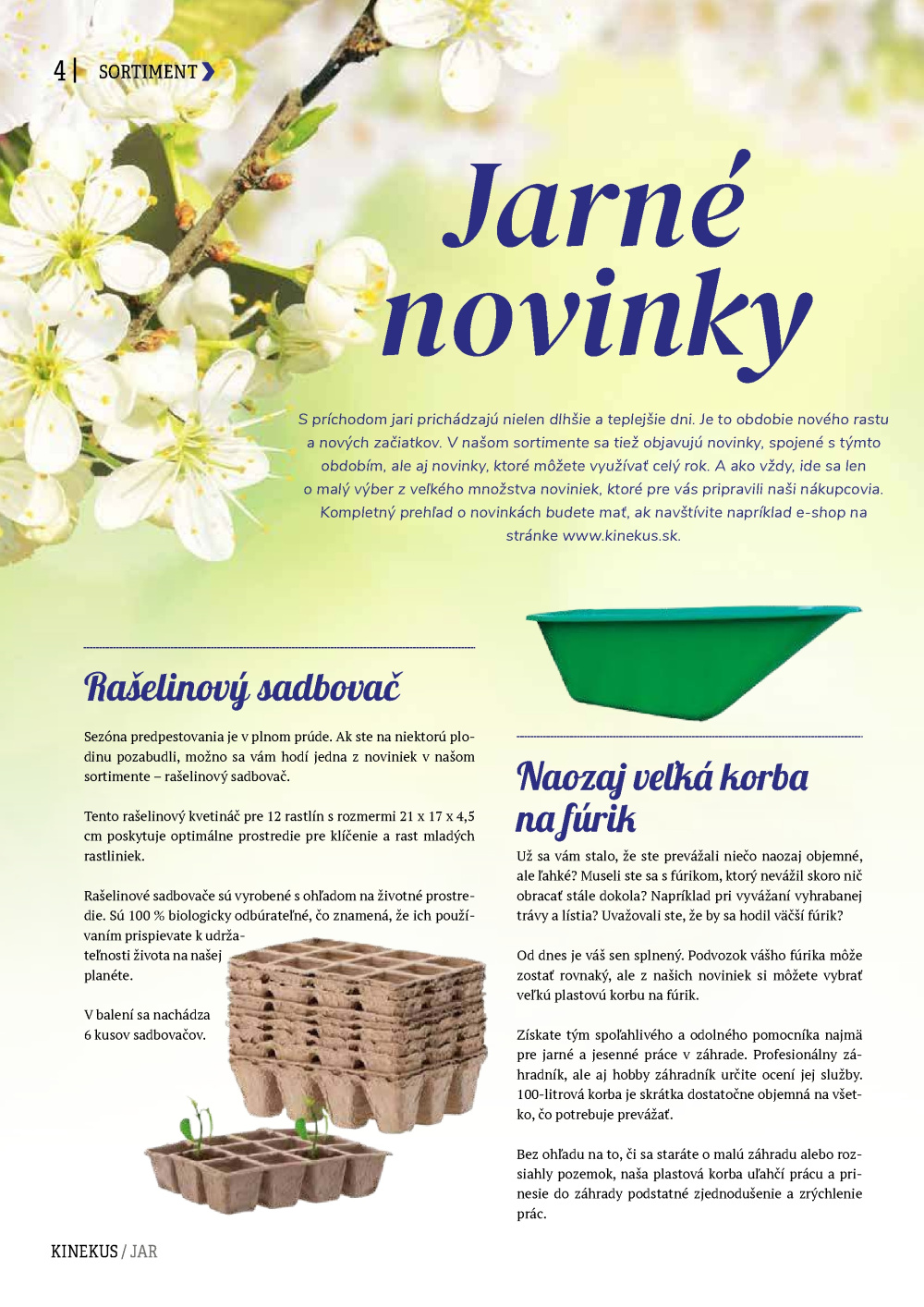 Leták Kinekus magazín - Jar, Slovensko - strana 4