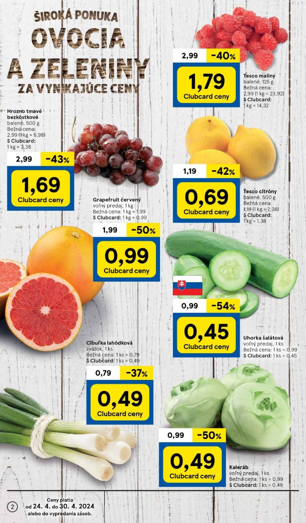 Leták Tesco leták - Supermarket, Slovensko - strana 2
